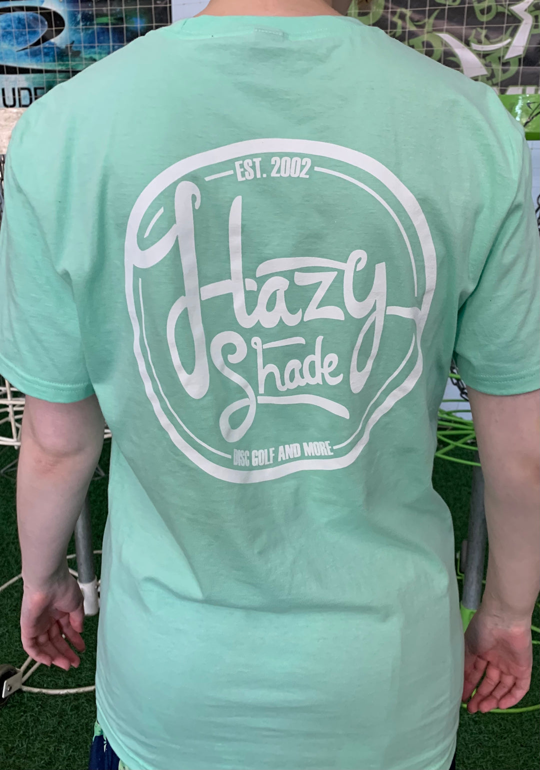 Hazy Shade Round Script Logo T-Shirt