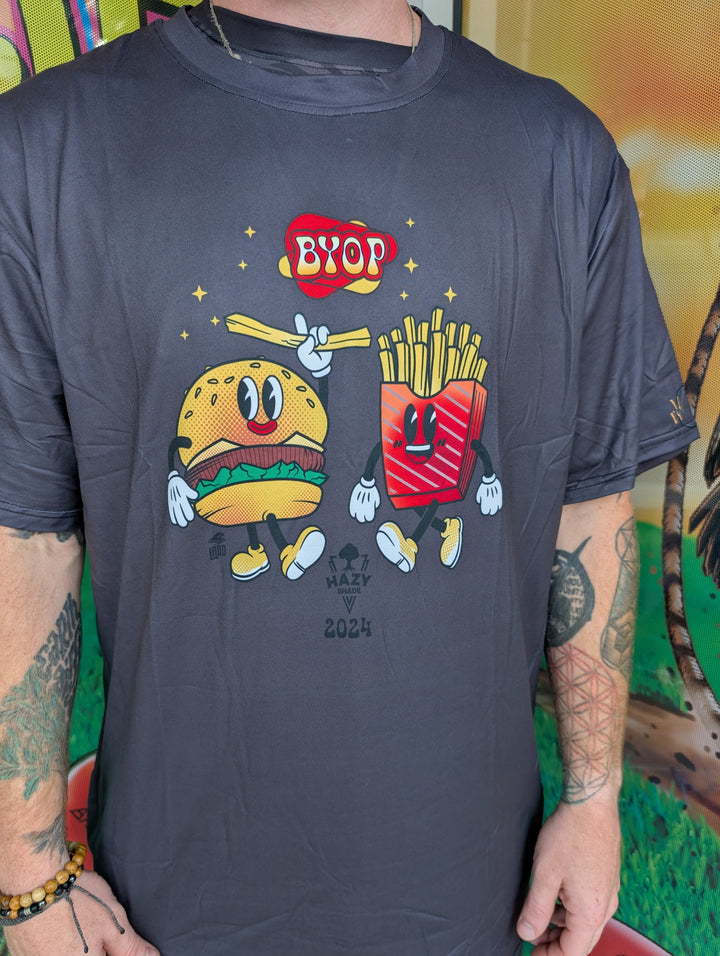 BYOP 2024 Burger and Fries Dri Fit Shirt