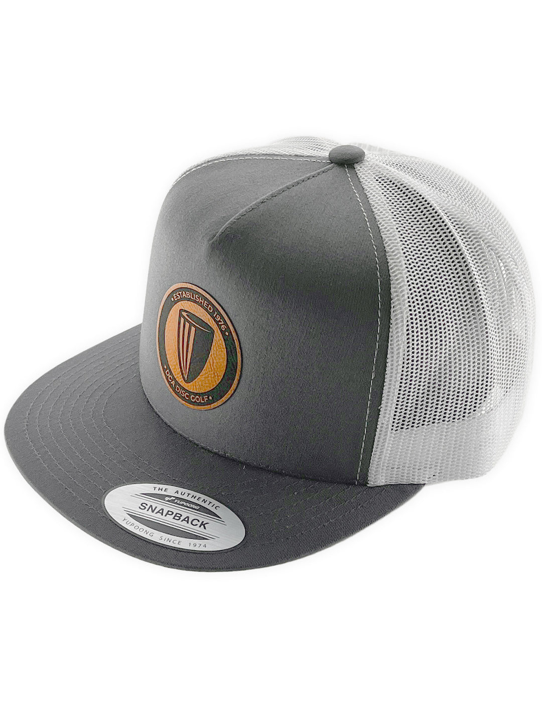 DGA Leather Patch Flat Bill Mesh Snap Back