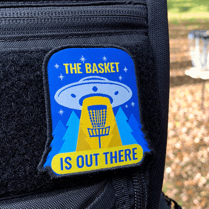 The Basket is Out There Disc Golf Patch