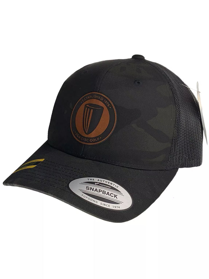 DGA Leather Patch Curved Bill Mesh Snap Back