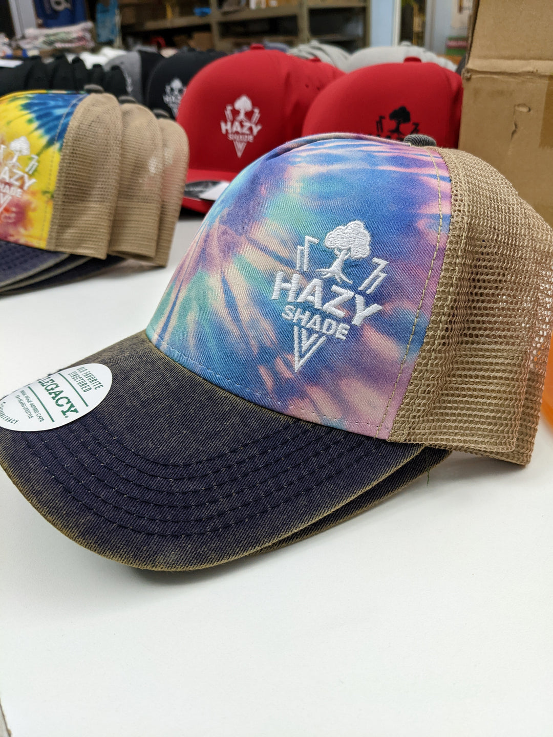 Hazy Shade Old Favorite Five-Panel Trucker Cap Pastel