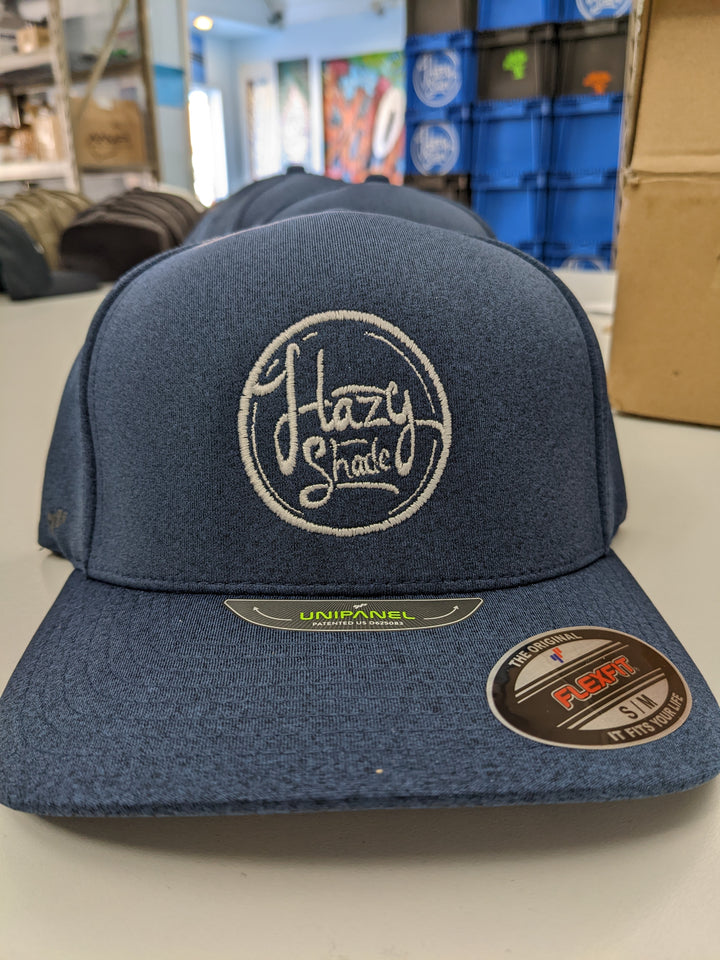 Hazy Shade Unipanel Flexfit Hat Melange Navy Center