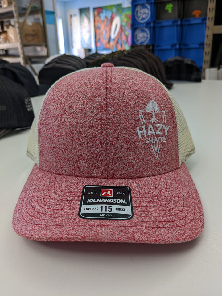 Hazy Shade Low-Pro 115 Trucker Hat Red Heather