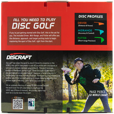 Discraft Starter 3 Pack Disc Golf Set