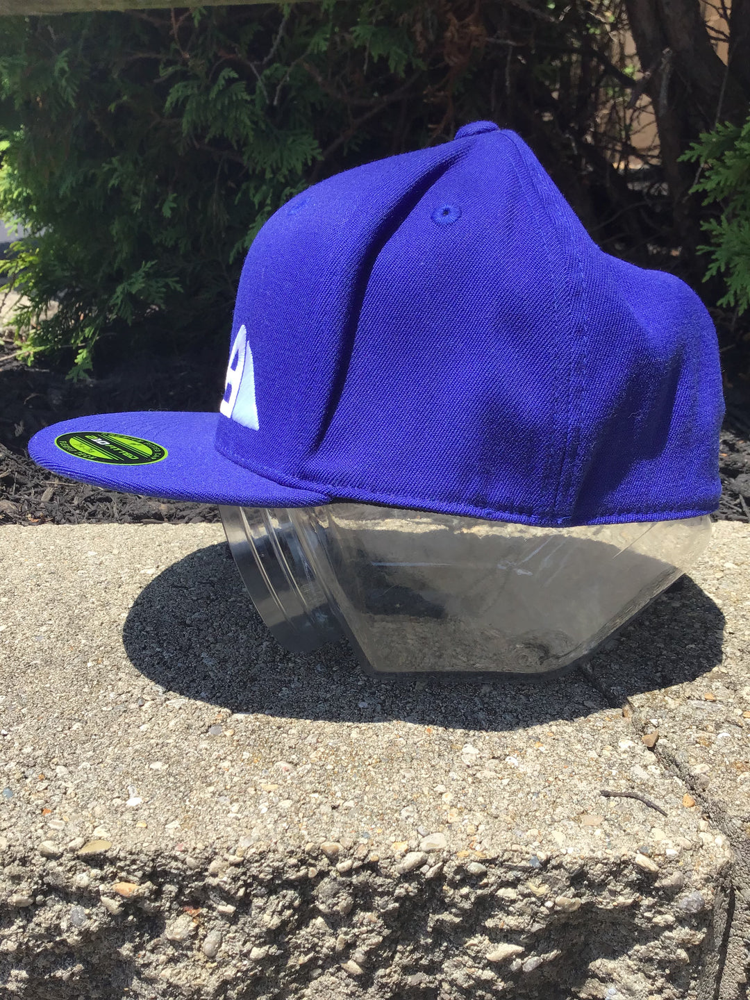 Axiom Flexfit 7 1/4-7 5/8 Fitted Flatbill Hat Blue