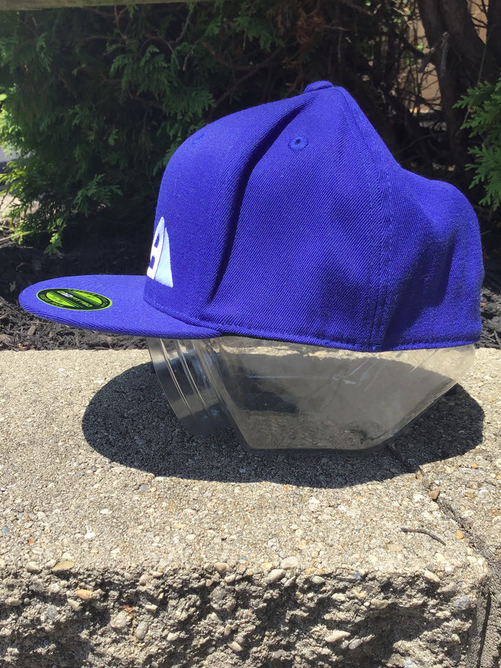 Axiom Flexfit 7 1/4-7 5/8 Fitted Flatbill Hat Blue