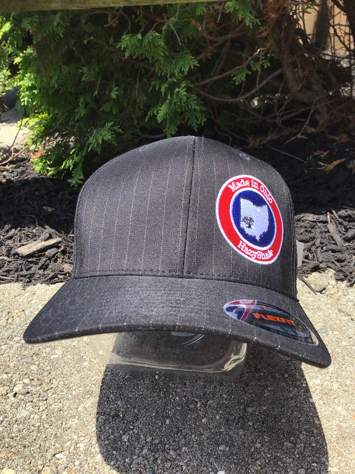 Hazy Shade Black Pinstrip Made In Ohio Flexfit Hat S/M