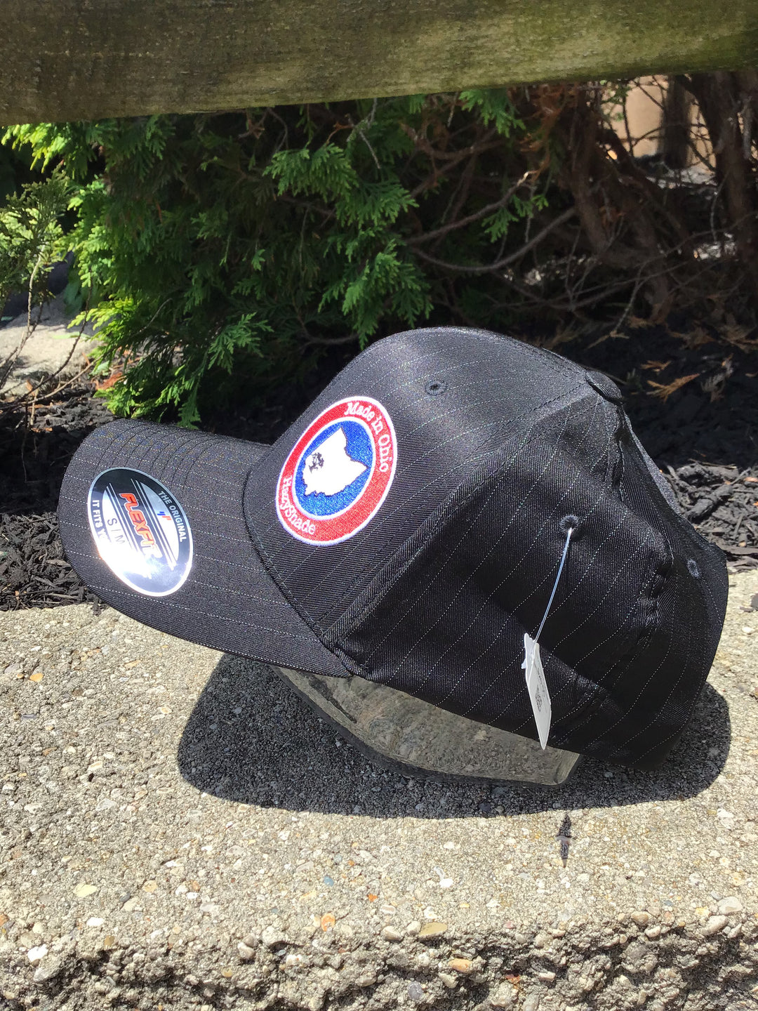 Hazy Shade Black Pinstrip Made In Ohio Flexfit Hat S/M