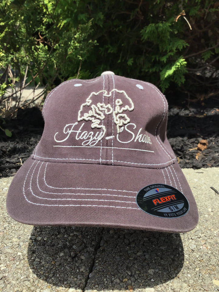 Hazy Shade Brown/Stone Script Flexfit Hat S/M