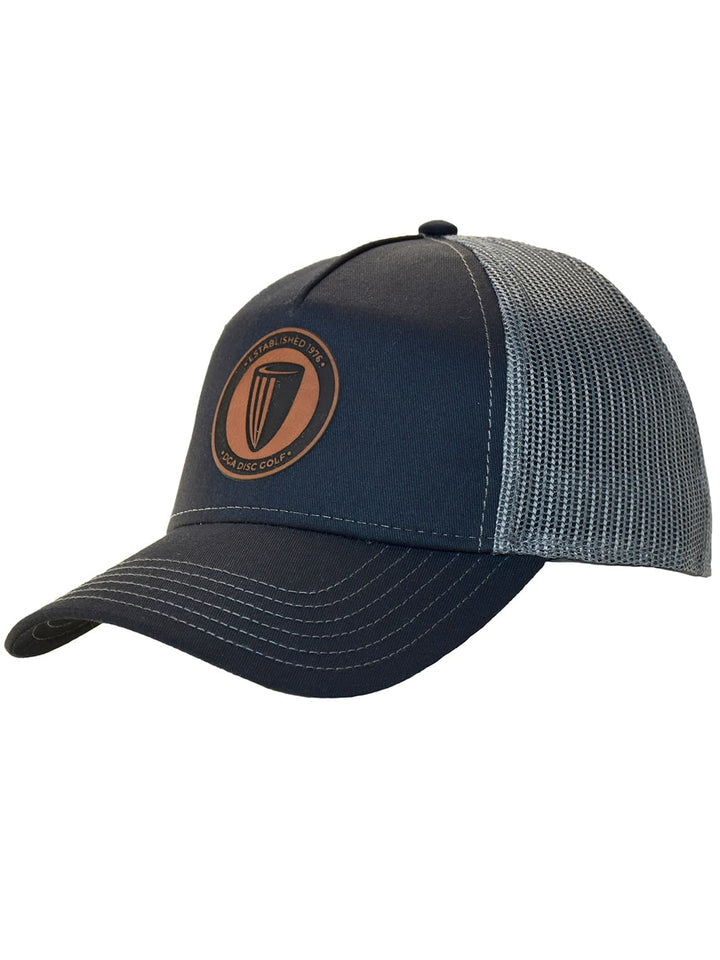 DGA Leather Patch Curved Bill Mesh Snap Back