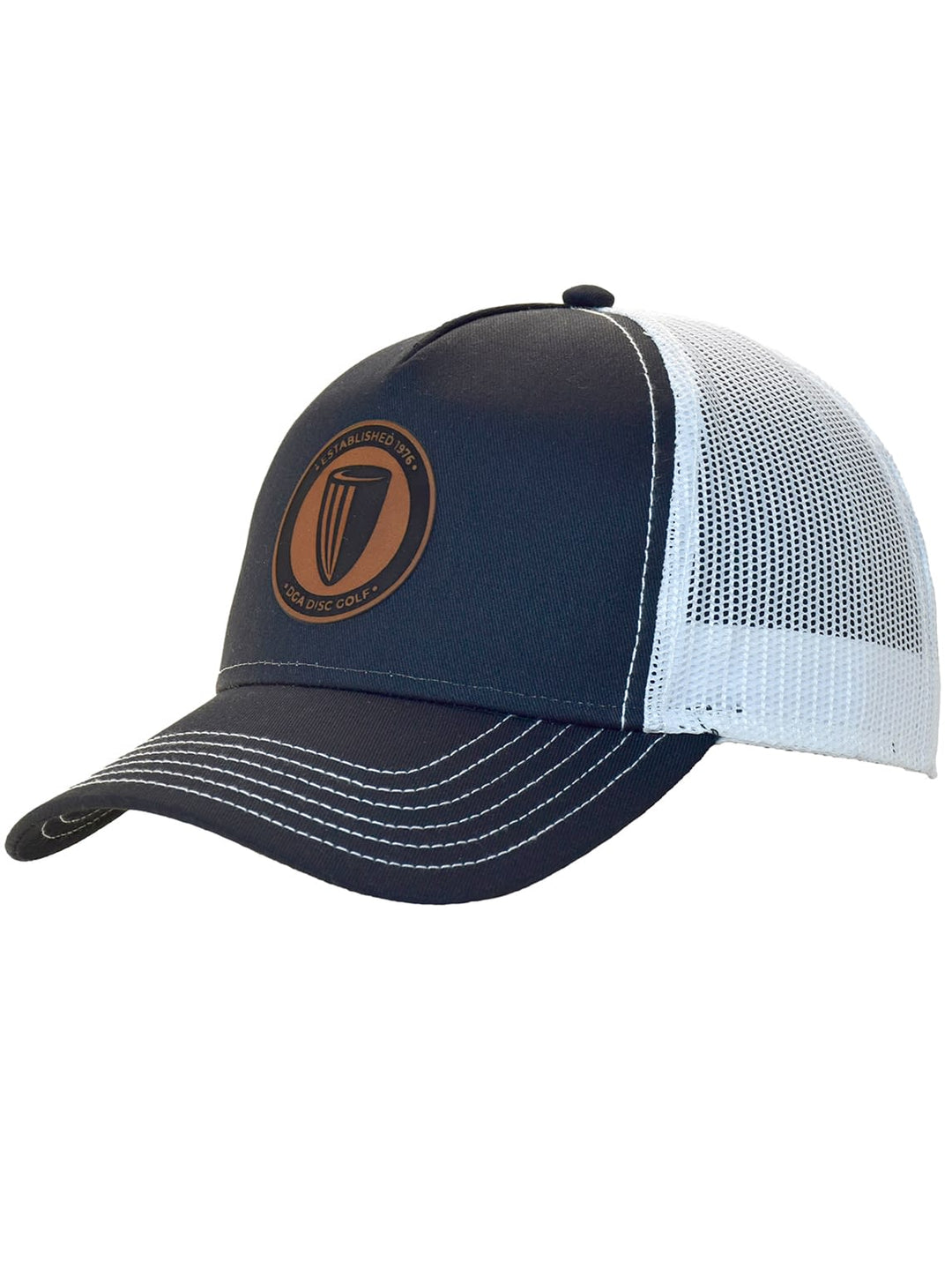 DGA Leather Patch Curved Bill Mesh Snap Back