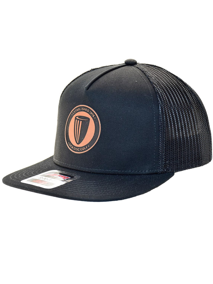 DGA Leather Patch Flat Bill Mesh Snap Back